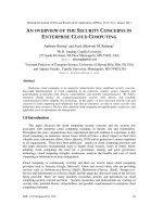 AN OVERVIEW OF THE SECURITY CONCERNS IN ENTERPRISE CLOUD COMPUTING pptx