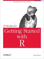 25 Recipes for Getting Started with R docx