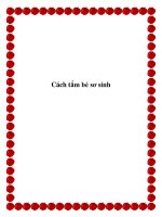 Cách tắm bé sơ sinh doc