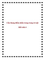 Cầu thang điểm nhấn trong trang trí nội thất nhà ở potx