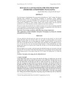 BẢO QUẢN CAM MẬT BẰNG PHƯƠNG PHÁP MAP (MODIFIED ATMOSPHERE PACKAGING) potx