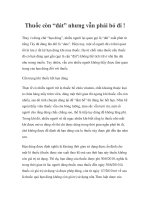 Thuốc còn “đát” nhưng vẫn phải bỏ đi ! potx