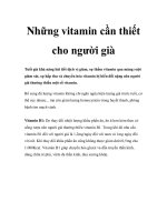 Những vitamin cần thiết cho người già pdf