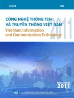 CÔNG NGHỆ THÔNG TIN VÀ TRUYỀN THÔNG VIỆT NAM (Information and Data on Information and Communication Technology) 2011 ppt