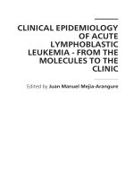 CLINICAL EPIDEMIOLOGY OF ACUTE LYMPHOBLASTIC LEUKEMIA - FROM THE MOLECULES TO THE CLINIC docx