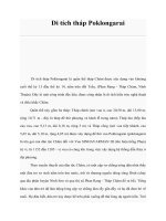 Di tích tháp Poklongarai docx