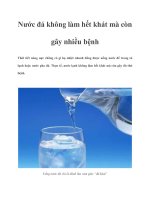 Nước đá không làm hết khát mà còn gây nhiều bệnh potx