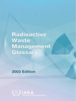 Radioactive Waste Management Glossary 2003 Edition docx