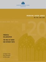 WORKING PAPER SERIES NO 748 / MAY 2007: FINANCIAL DOLLARIZATION THE ROLE OF BANKS AND INTEREST RATES docx