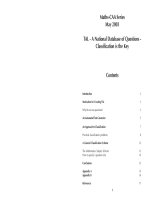 TAL - A National Database of Questions - Classification is the Key pptx