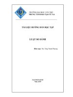 Giáo trình luật so sánh pot