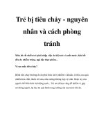 Trẻ bị tiêu chảy - nguyên nhân và cách phòng tránh pdf