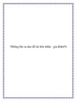 Những bài ca dao đề tài xây dựng cuộc sống gia đình pptx