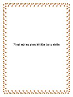 7 loại mặt nạ phục hồi làn da tự nhiên pdf