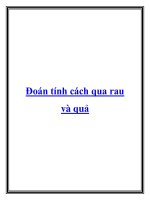 Đoán tính cách qua rau và quả potx