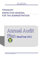 TREASURY INSPECTOR GENERAL FOR TAX ADMINISTRATION 2012 pdf