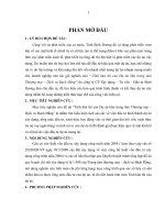 Phân tích tính khả thi của dự án khu trung tâm thương mại dịch vụ Bạch Đằng