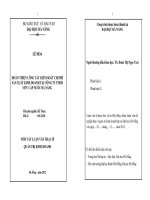 Hoàn thiện công tác kiểm soát chi phí sản xuất kinh doanh tại công ty TNHH MTV cấp nước Đà Nẵng