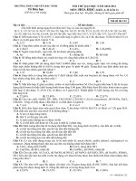 THI THỬ ĐẠI HỌC NĂM 2010-2011 MÔN: HOÁ HỌC - THPT CHUYÊN BẮC NINH - Mã đề thi 123 pptx
