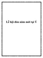 Lễ hội đón năm mới tại Ý pdf