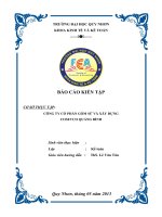 Hoàn thiện công tác kế toán chi phí sản xuất và tính giá thành sảnphẩm tại công ty Cổ phần Xây dựng và Tư vấn Bình Lợi