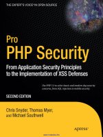 Pro PHP Security, 2nd Edition ppt