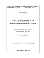 luận văn nghiên cứu một số tính chất cơ bản của hệ hạt nano từ bằng phương pháp mô phỏng trên máy tính