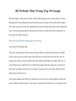 Để Website Nằm Trong Top 10 Google docx