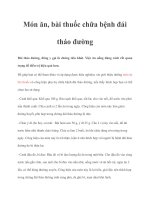 Món ăn, bài thuốc chữa bệnh đái tháo đường doc