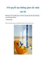 4 bí quyết tạo không gian sắc màu của bé ppt