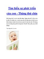 Tìm hiểu sự phát triển của con - Tháng thứ chín docx