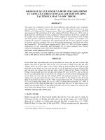 KHẢO SÁT SỰ LƯU HÀNH VÀ BƯỚC ĐẦU GIẢI TRÌNH TỰ GENE CỦA VIRUS CÚM GIA CẦM SUBTYPE H5N1 TẠI TỈNH CÀ MAU VÀ SÓC TRĂNG ppt