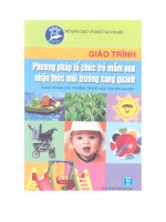 Giáo trình phương pháp tổ chức trẻ mầm non nhận thức môi trường xung quanh pptx