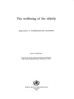 THE WELLBEING OF THE ELDERLY pot