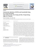 Quang & anh 2006 commercial colleciton of NTFPs in nghe an