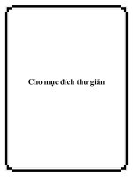 Cho mục đích thư giãn docx