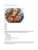 Trứng chiên thịt xốt cà chua pot