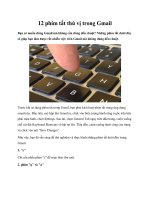 12 phím tắt thú vị trong Gmail potx