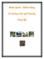 Bình Quới - Điểm dừng lý tưởng trên quê hương Nam Bộ potx