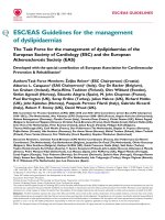 ESC/EAS Guidelines for the management of dyslipidaemias doc