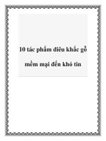 10 tác phẩm điêu khắc gỗ mềm mại đến khó tin pot