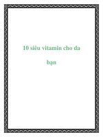 10 siêu vitamin cho da bạn doc