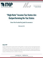 “High Rate” Income Tax States Are Outperforming No-Tax States pot