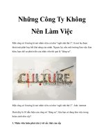 Những Công Ty Không Nên Làm Việc potx