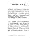 XÁC ĐỊNH NẤM GÂY BỆNH LEM LÉP HẠT LÚA TẠI ĐỒNG BẰNG SÔNG CỬU LONG docx