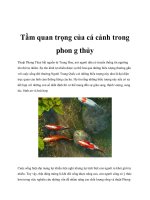 Tầm quan trọng của cá cảnh trong phong thủy pptx