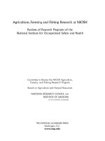 Agriculture, Forestry, and Fishing Research at NIOSH Reviews of Research Programs of the National Institute for Occupational Safety and Health pptx