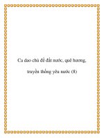 Ca dao chủ đề đất nước việt nam pot