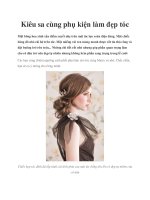 Kiêu sa cùng phụ kiện làm đẹp tóc pot