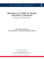 BENEFITS OF E-CRM FOR BANKS AND THEIR CUSTOMERS pdf